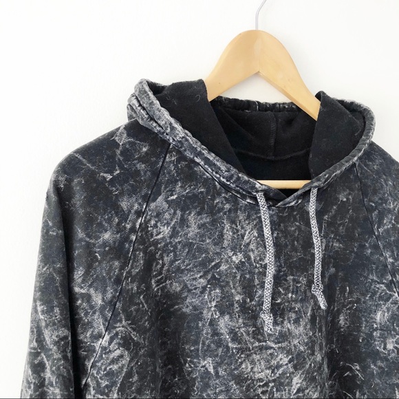 American Apparel Dark Grey Acid Wash Hoodie - Picture 6 of 7